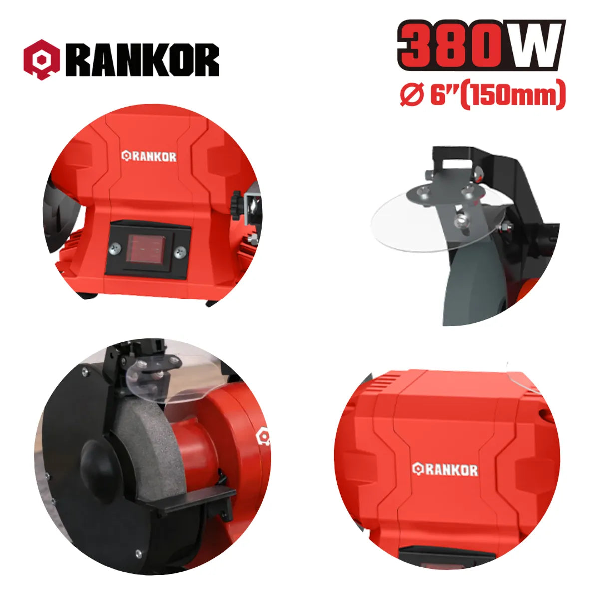 ESMERIL DE BANCO DE 380W RANKOR / RBG380601